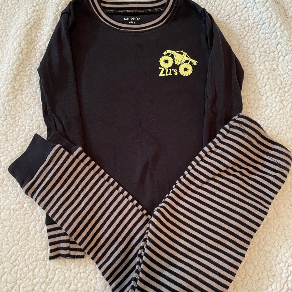 Boys monster truck pajama set